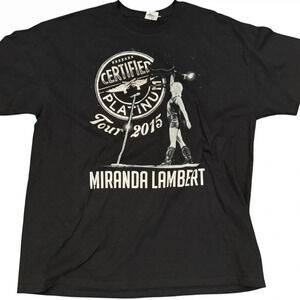 Miranda Lambert Concert Shirt, Size XL, Black and Silver,‎ 2015 Concert, NWOT